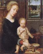 Gerard David Maria with child oil on canvas